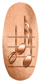 DASOV 382 Music Notes Copper